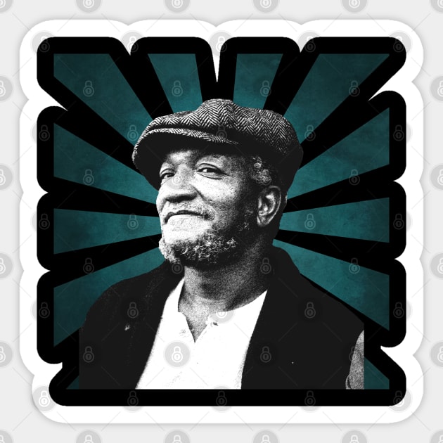 Redd Foxx II Retro Pixel II 70s Sticker by Simple Craft Shop